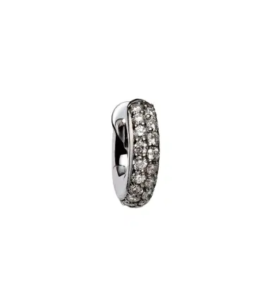 Spinelli Kilcollin Macro Hoop Mini 18kt white gold single earring with diamonds | Thumbnail 1