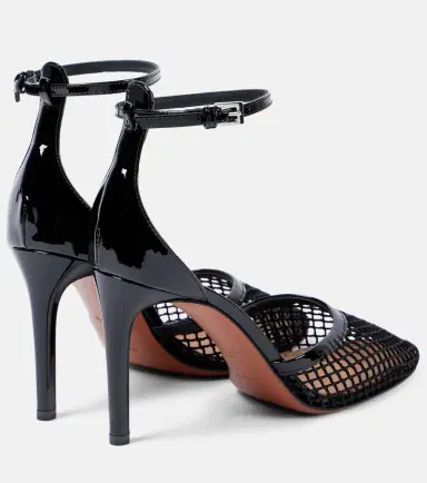 Alaïa Alaïa Leather-trimmed mesh pumps | Thumbnail 2
