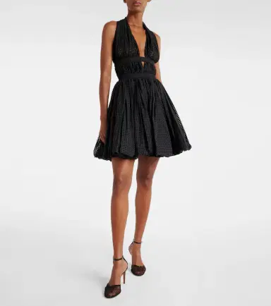 Alaïa Alaïa Leather-trimmed mesh pumps | Thumbnail 5