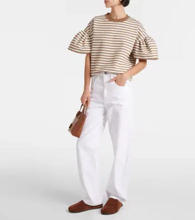 Max Mara Peirak striped jersey T-shirt | Thumbnail 2
