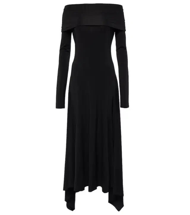 Max Mara Gerla off-shoulder jersey maxi dress
