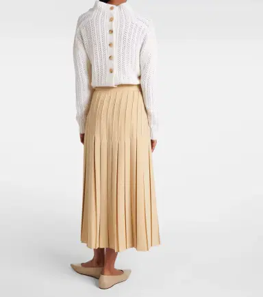 Max Mara Luisa pleated midi skirt | Thumbnail 3