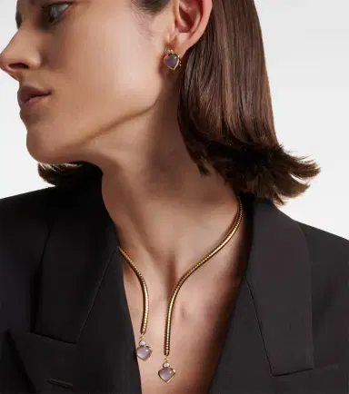 Marina B Trisolina 18kt gold necklace with chalcedony and diamonds | Thumbnail 3 Marina B Trisolina 18kt gold necklace with chalcedony and diamonds | Thumbnail 3