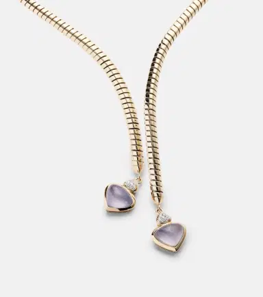 Marina B Trisolina 18kt gold necklace with chalcedony and diamonds | Thumbnail 4 Marina B Trisolina 18kt gold necklace with chalcedony and diamonds | Thumbnail 4
