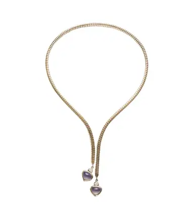 Marina B Trisolina 18kt gold necklace with chalcedony and diamonds | Thumbnail 1 Marina B Trisolina 18kt gold necklace with chalcedony and diamonds | Thumbnail 1