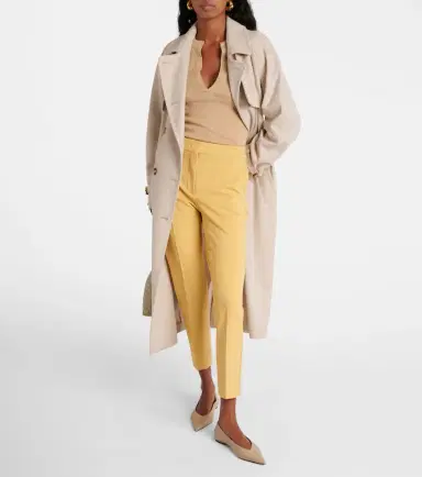 Max Mara Pegno cropped jersey slim pants | Thumbnail 2