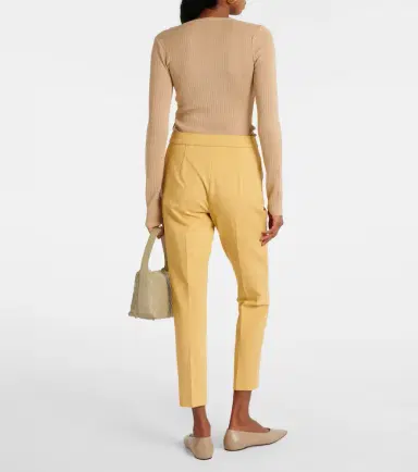Max Mara Pegno cropped jersey slim pants | Thumbnail 5