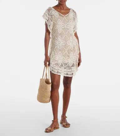 Anna Kosturova Crochet cotton beach dress | Thumbnail 3