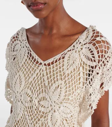 Anna Kosturova Crochet cotton beach dress | Thumbnail 4