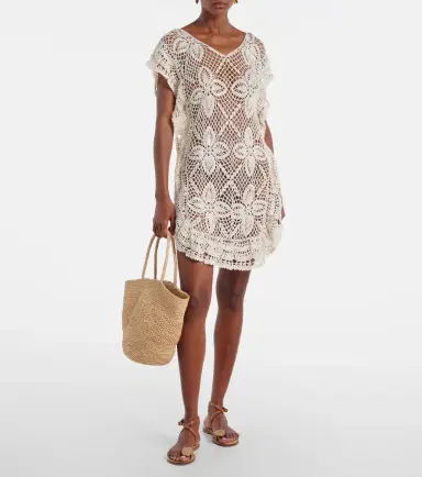 Anna Kosturova Crochet cotton beach dress | Thumbnail 6