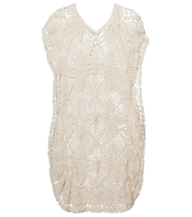 Anna Kosturova Crochet cotton beach dress