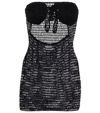 Anna Kosturova Camellia cotton crochet minidress | Thumbnail 1