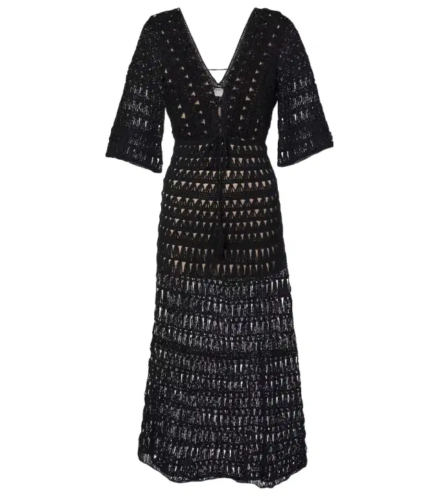 Anna Kosturova Marissa cotton crochet maxi dress