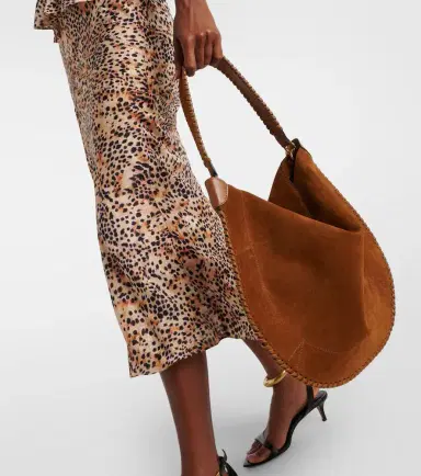 Isabel Marant Oskan braided suede shoulder bag | Thumbnail 5