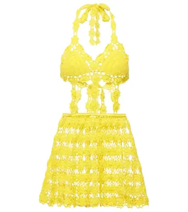 Anna Kosturova Ibiza crochet cotton minidress | Thumbnail 1