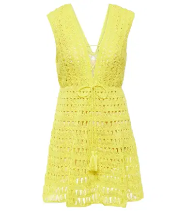 Anna Kosturova Bianca cotton crochet minidress | Thumbnail 1