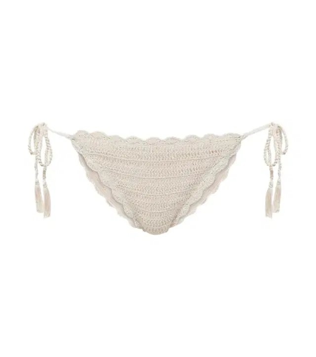 Anna Kosturova Classic crochet cotton bikini bottom