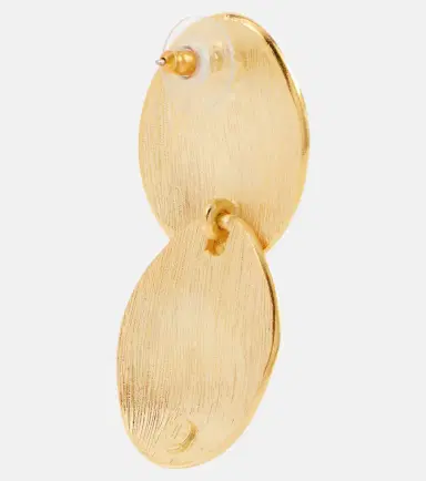 Jennifer Behr Issey 18kt gold-plated drop earrings | Thumbnail 3