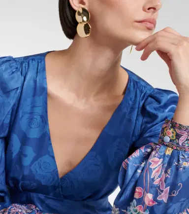 Jennifer Behr Issey 18kt gold-plated drop earrings | Thumbnail 5