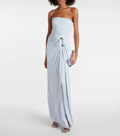 Simkhai Emma draped jersey bustier gown | Thumbnail 2