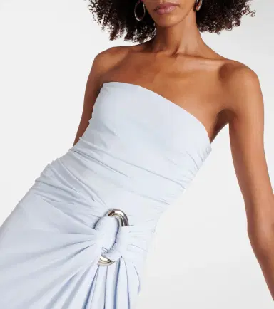 Simkhai Emma draped jersey bustier gown | Thumbnail 4