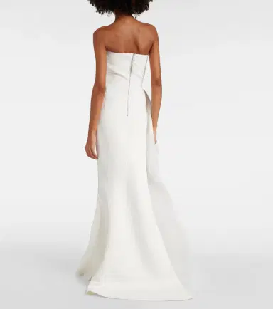 Maticevski Bridal Epitome tulle-trimmed crêpe gown | Thumbnail 3