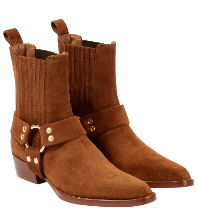 Paris Texas Helena suede biker boots