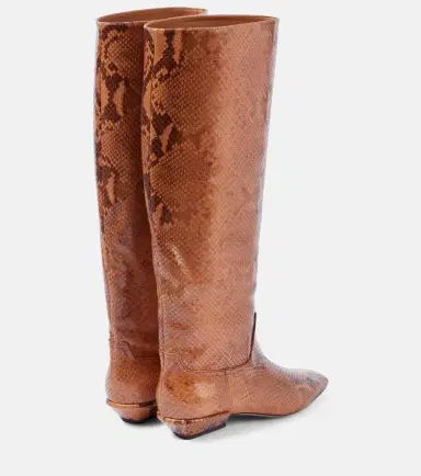 Paris Texas Bettina snake-effect leather knee-high boots | Thumbnail 2