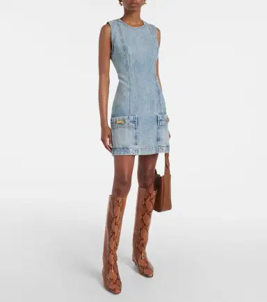 Paris Texas Bettina snake-effect leather knee-high boots | Thumbnail 6