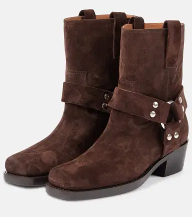 Paris Texas Roxy 45 suede biker boots | Thumbnail 4