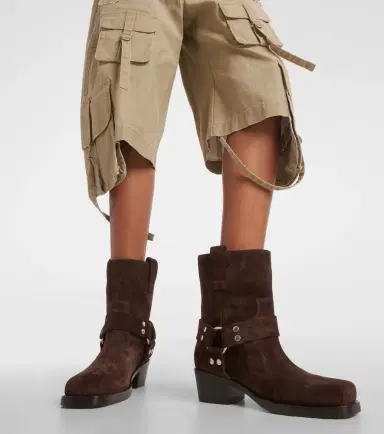 Paris Texas Roxy 45 suede biker boots | Thumbnail 5