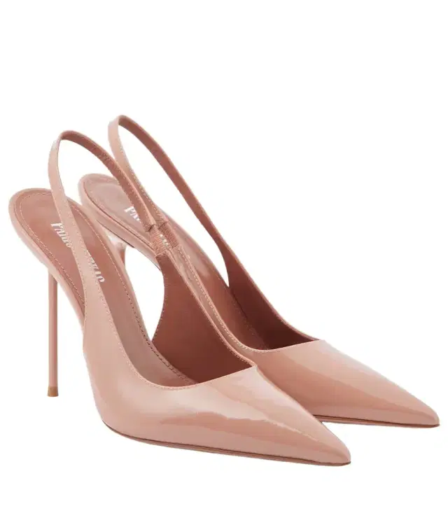 Paris Texas Lidia 105 patent leather slingback mule