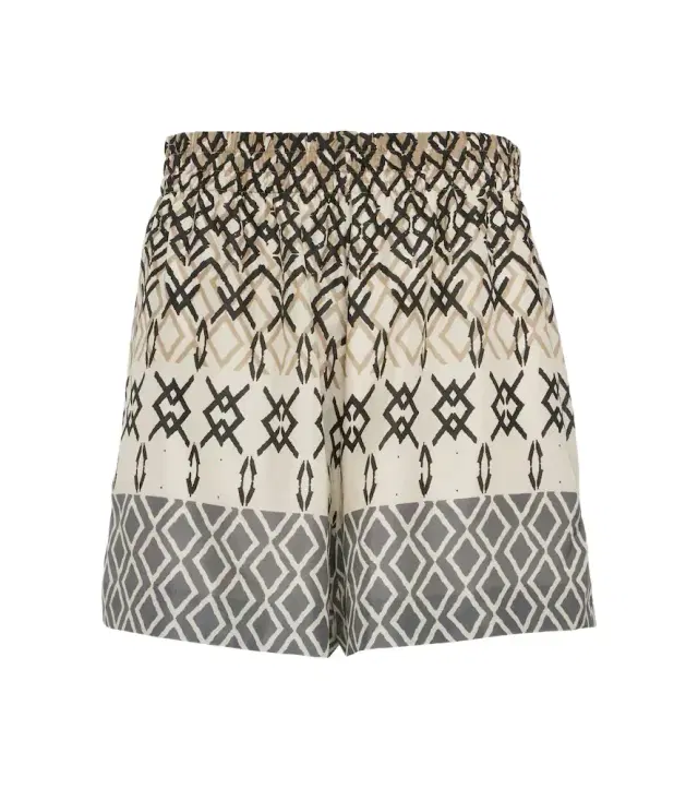 Brunello Cucinelli Printed silk shorts