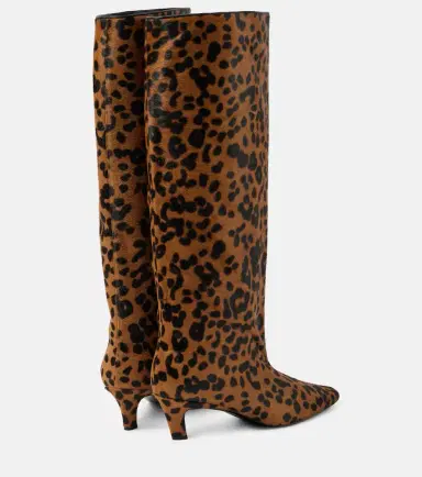 Toteme Wide Shaft calf hair knee-high boots | Thumbnail 4