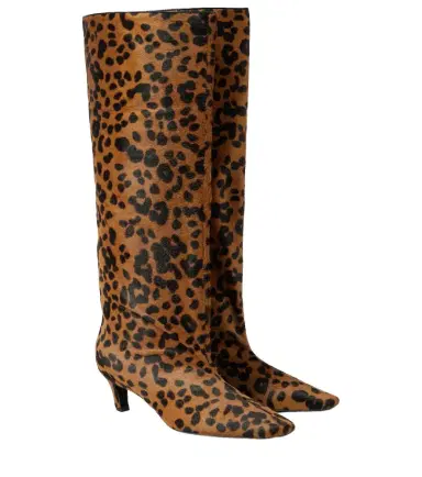 Toteme Wide Shaft calf hair knee-high boots | Thumbnail 1