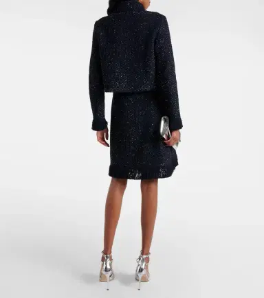 Oscar de la Renta Cotton-blend tweed jacket | Thumbnail 4