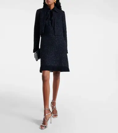 Oscar de la Renta Cotton-blend tweed minidress | Thumbnail 2