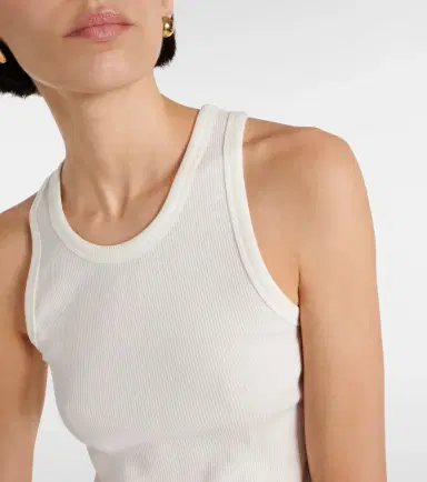 Rabanne Ring-detail cotton-blend jersey tank top | Thumbnail 2