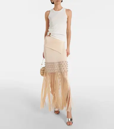 Rabanne Ring-detail cotton-blend jersey tank top | Thumbnail 4
