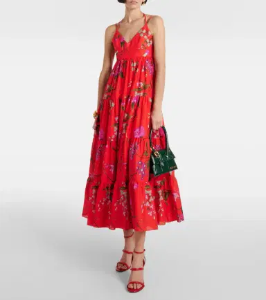 Erdem Floral cotton-blend midi dress | Thumbnail 3
