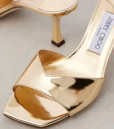 Jimmy Choo Skye 70 metallic leather mules | Thumbnail 2