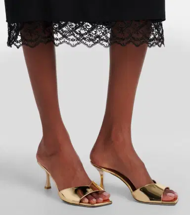 Jimmy Choo Skye 70 metallic leather mules | Thumbnail 5