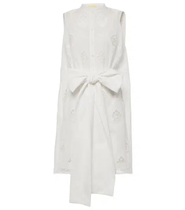 Erdem Embroidered cotton-blend minidress
