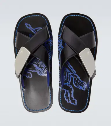 Burberry EKD Leather sandals | Thumbnail 4
