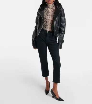 Agolde Riley Crop high-rise slim jeans | Thumbnail 3