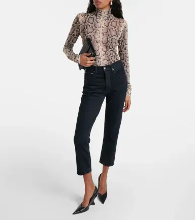 Agolde Riley Crop high-rise slim jeans | Thumbnail 5