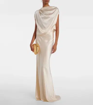 The Sei Silk satin maxi skirt | Thumbnail 5