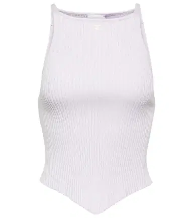 Courreges Courrèges Logo ribbed-knit tank top | Thumbnail 1