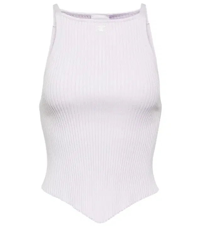 Courreges Courrèges Logo ribbed-knit tank top