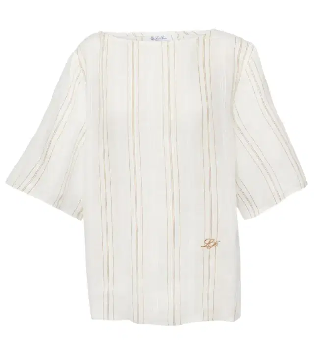 Loro Piana Mara striped linen top